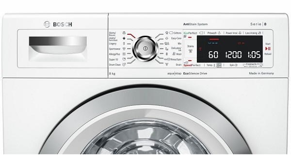 Bosch WAW28590BY ovládací panel